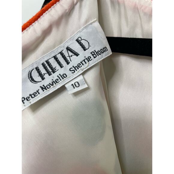 Chetta B Peter Noviello Sherrie Bloom Roundneck Tank Dress Multi Women's Size 10 - Picture 7 of 11